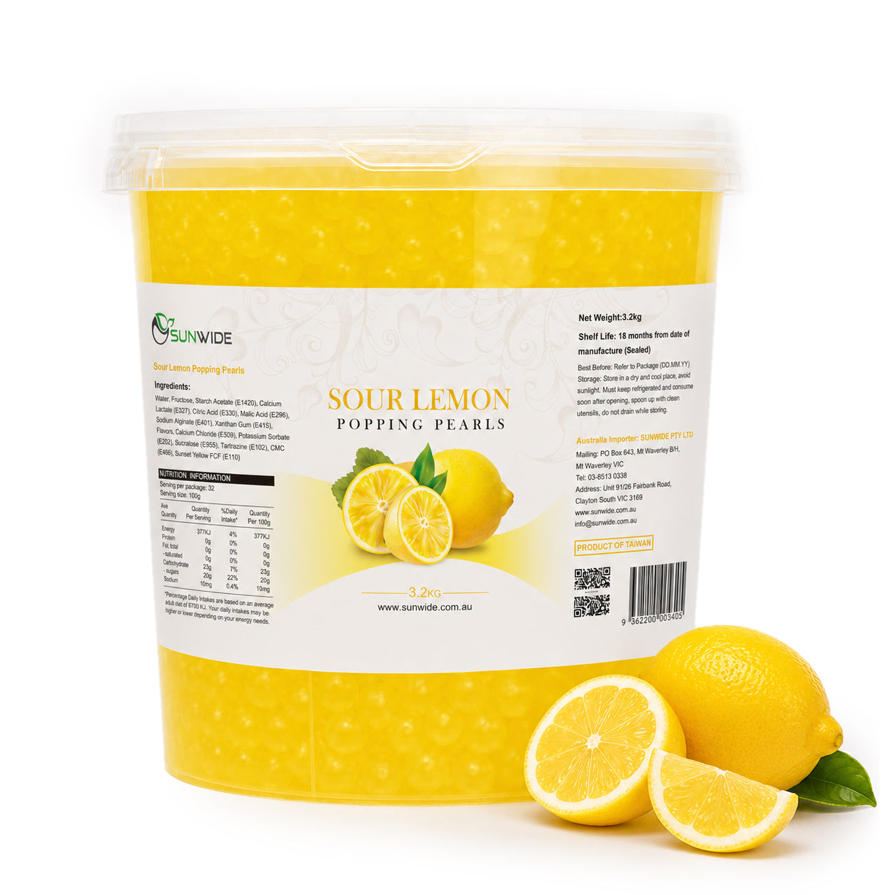 Popping Pearls - Sour Lemon 3.2kg