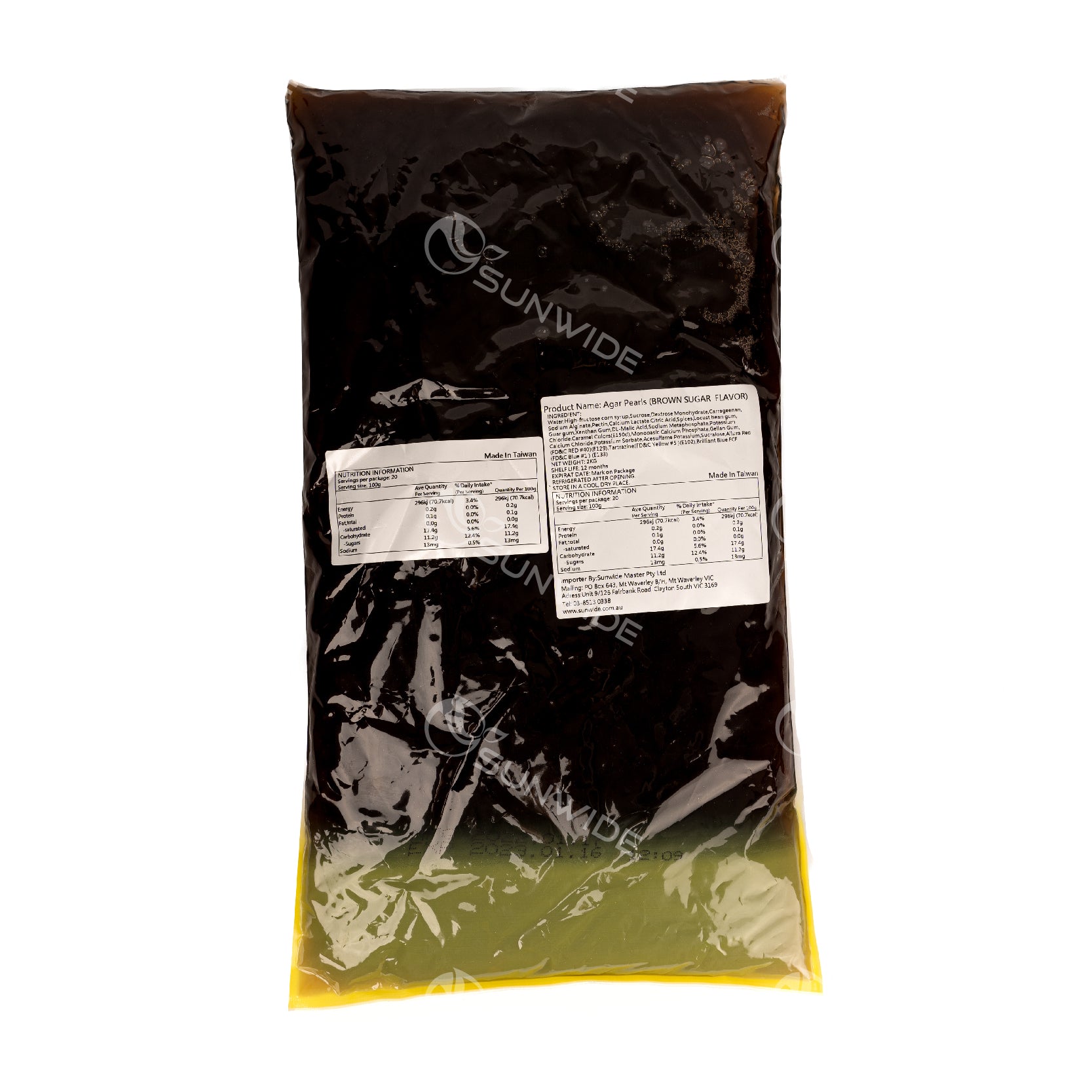 Agar Pearls Brown Sugar - 2kg