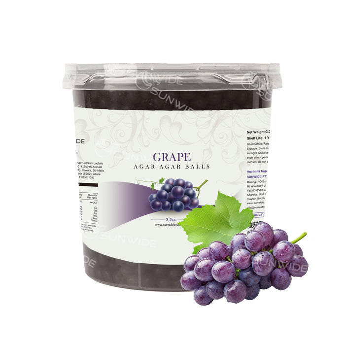 Agar Agar Balls - Grape 3.2kg