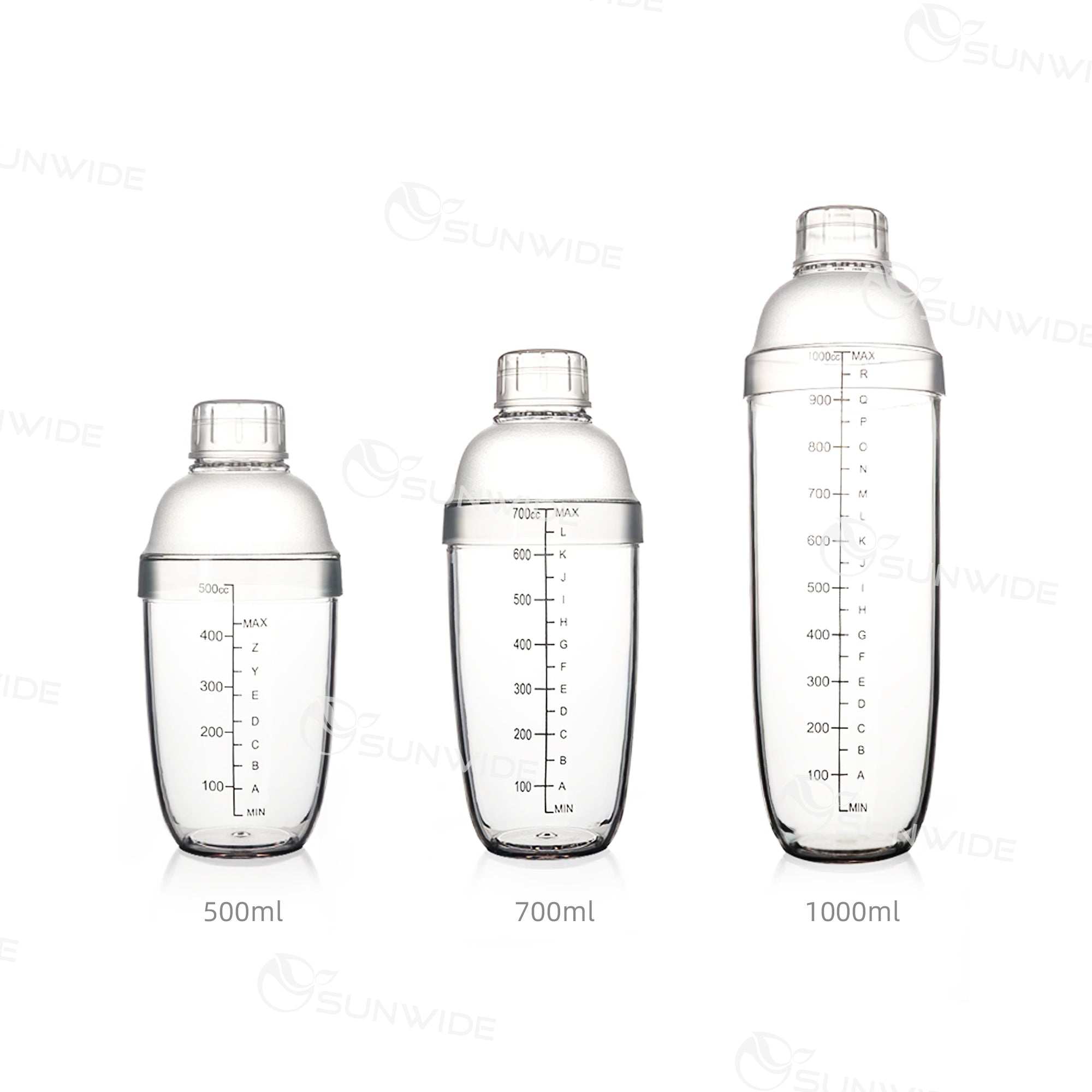 Transparent PC Shaker 1000ml
