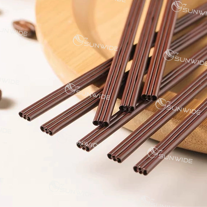 23cm Indiv. Wrap Disposable Three Hole Straws