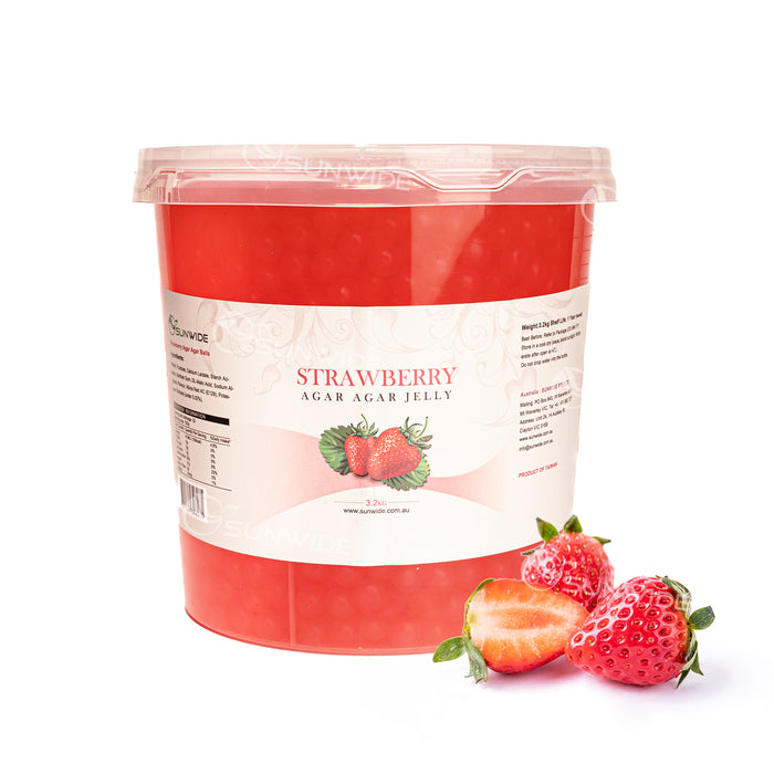 Agar Agar Balls - Strawberry 3.2kg