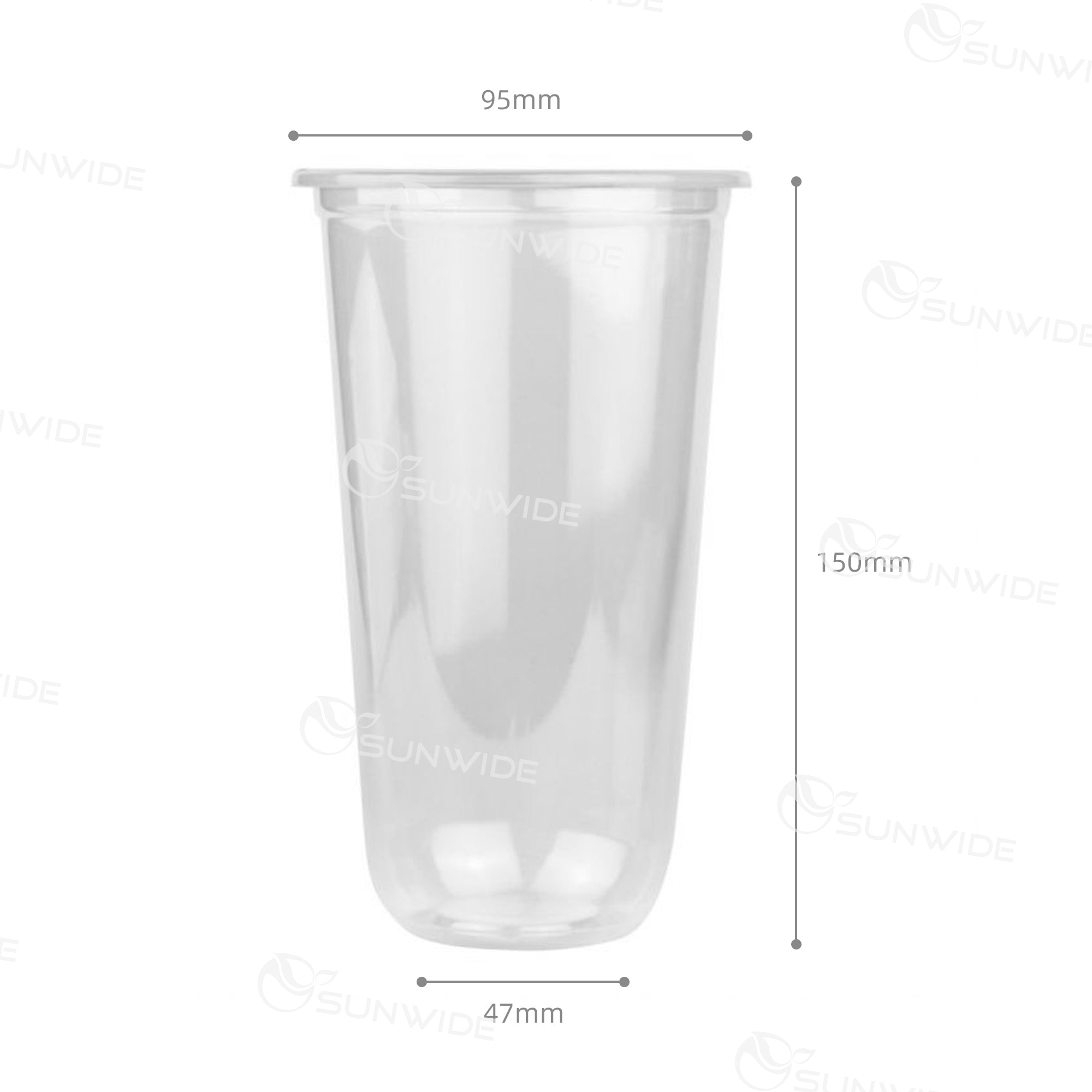 95 - PPQ700 U-Shaped Plastic Cup 50pcs x 20
