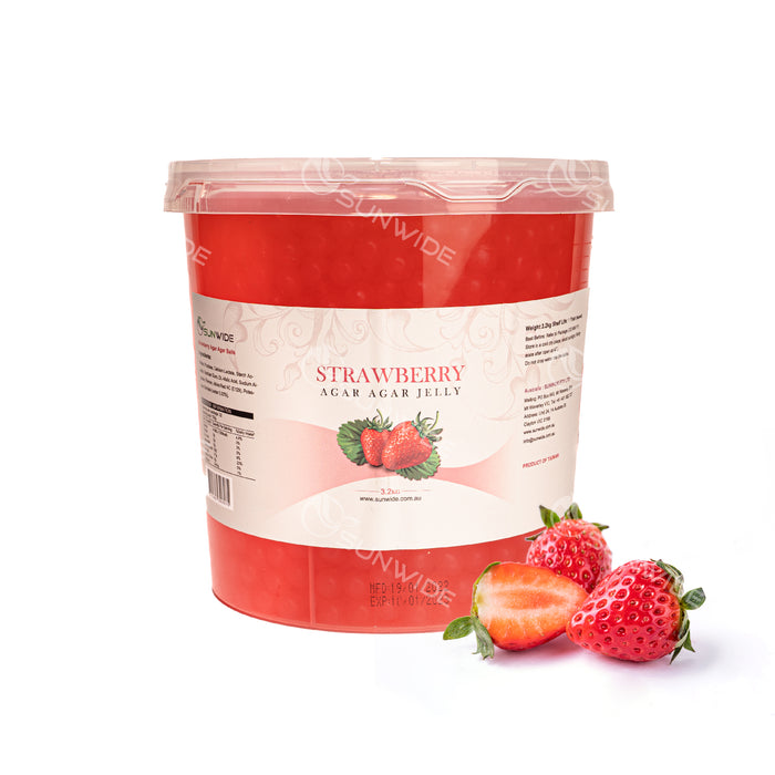 Agar Agar Balls - Strawberry 3.2kg