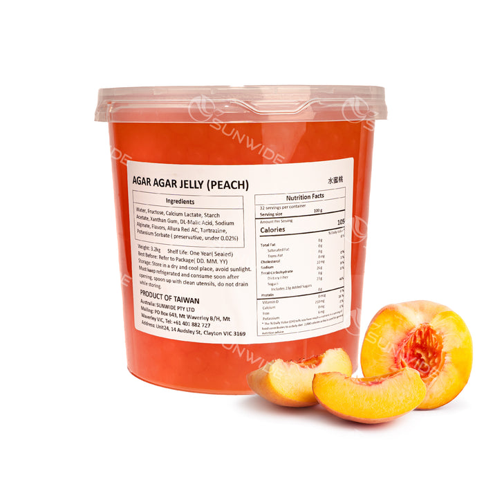 Agar Agar Balls - Peach 3.2kg