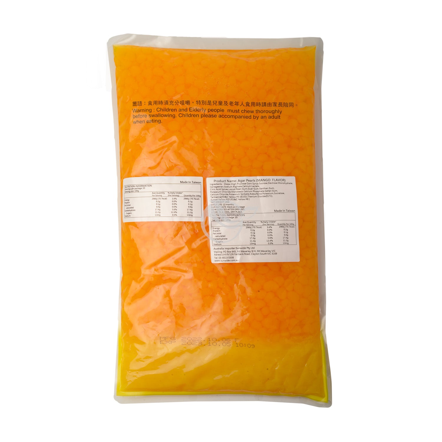 Agar Pearls Mango Flavour - 2kg